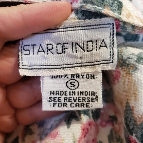 Star Of India Size Small Vintage Floral Overalls - Picture 9 of 10